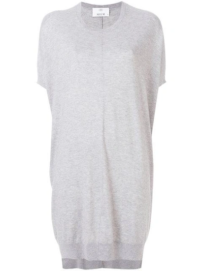 Shop Allude Sweater Dress - Grey