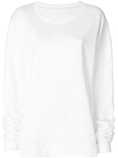 Shop Almaz Oversized Sweatshirt - White