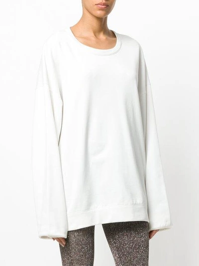 Shop Almaz Oversized Sweatshirt - White