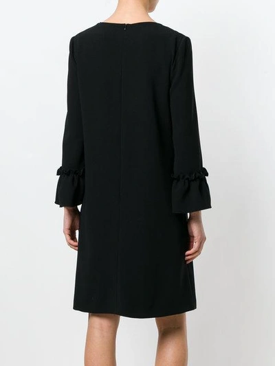 ruched sleeve dress