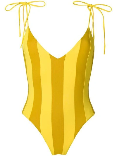 Shop Sian Swimwear Zavannah Swimsuit In Yellow