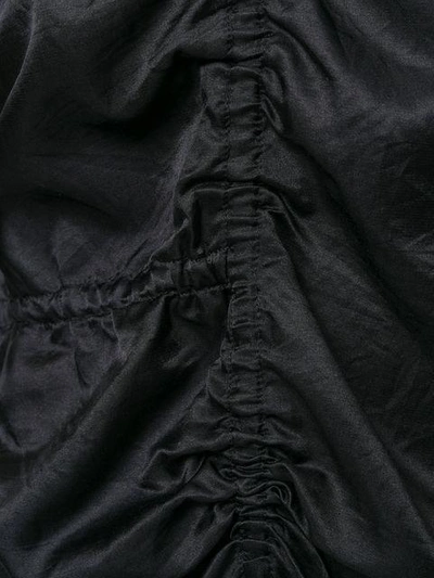 Shop Ivan Grundahl Ruched Detail Asymmetrical Top - Black