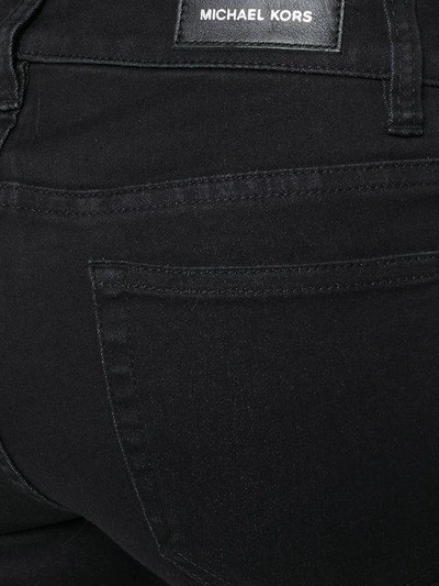 Shop Michael Michael Kors Flared Jeans In Black