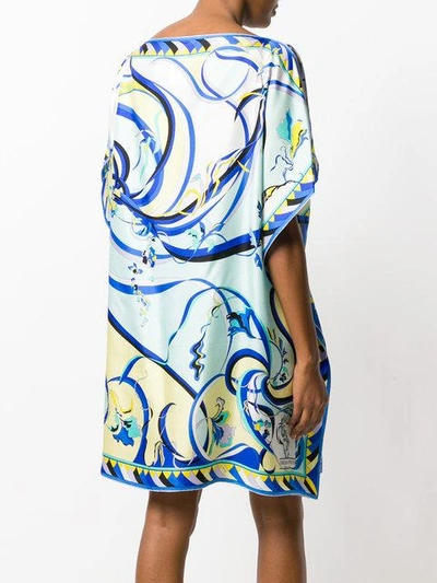 Shop Emilio Pucci Floral Print Dress - Multicolour