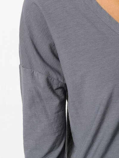 Shop James Perse Scoop Neck T-shirt In Grey