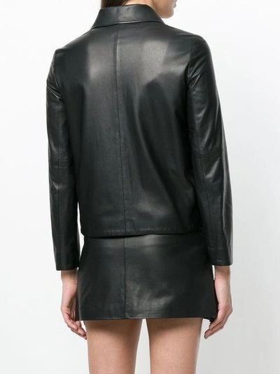 Shop Simonetta Ravizza Sara Embellished Collar Jacket - Black