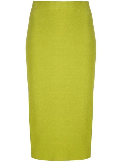 Shop Antonio Marras Knitted Mid-length Skirt - Green