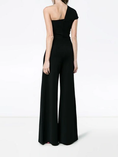 Shop Stella Mccartney Asymmetric Jumpsuit In Black
