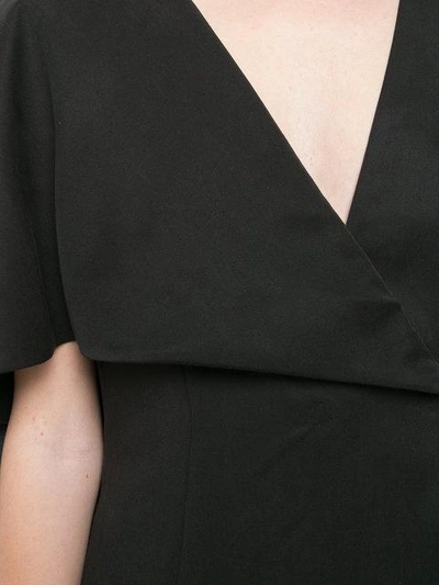 Valery Kovalska Asymmetric-sleeve Blouse In Black