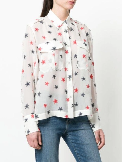 Shop Rag & Bone Star Embroidered Shirt In White