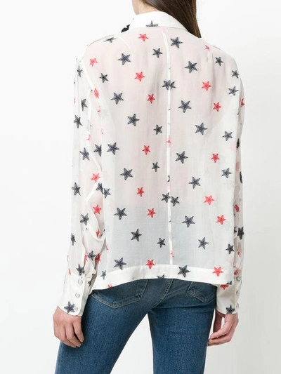 Shop Rag & Bone Star Embroidered Shirt In White