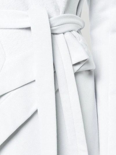 Shop Gareth Pugh Asymmetric Front Coat - Grey