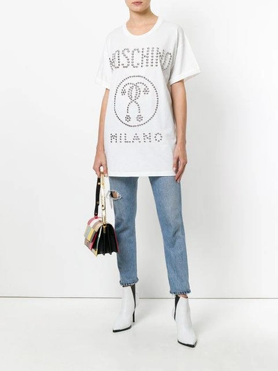Shop Moschino Oversized Question Mark T In White