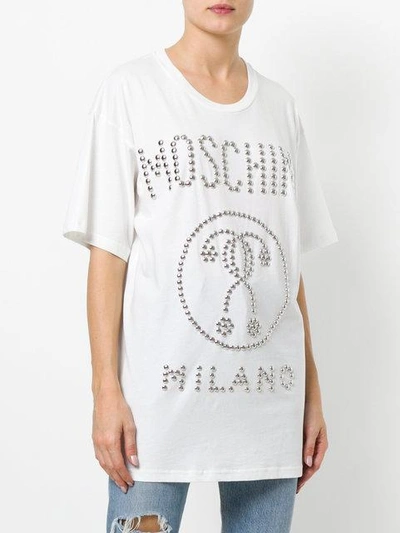 Shop Moschino Oversized Question Mark T In White