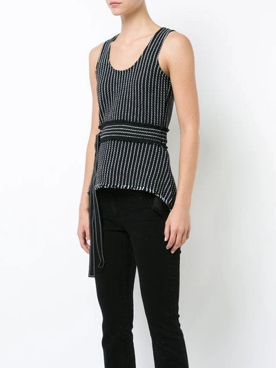 Shop Derek Lam 10 Crosby Tank With Waist Belt - Black