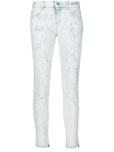 Shop Stella Mccartney Faded Skinny Jeans In White