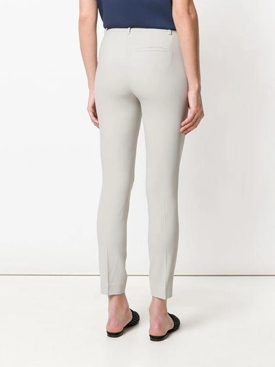 Shop Fabiana Filippi Skinny Cropped Trousers - Grey