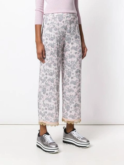 rabbit print pyjama trousers