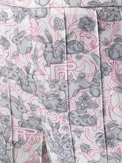 Shop Prada Rabbit-print Pyjama Trousers - Multicolour