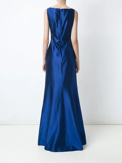 Shop Tufi Duek Silk Gown In Blue