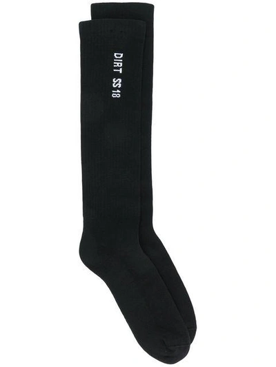 Shop Rick Owens Dirt Ss18 Socks In Black