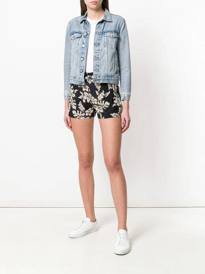 Shop Moncler High Waisted Shorts In Black