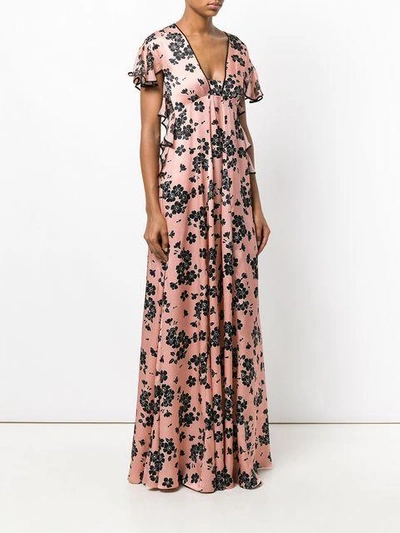 Shop Rochas Floral Print Dress