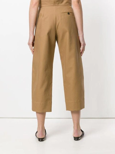 Shop Carven High Waisted Cropped Trousers