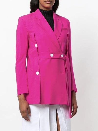 Eudon Choi Double Breasted Button Trim Jacket