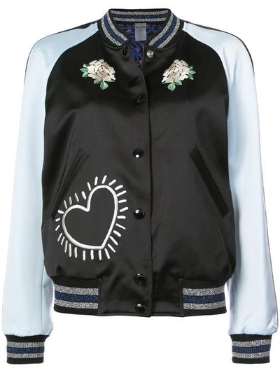 Shop Coach X Keith Haring Reversible Satin Jacket