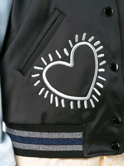 Shop Coach X Keith Haring Reversible Satin Jacket