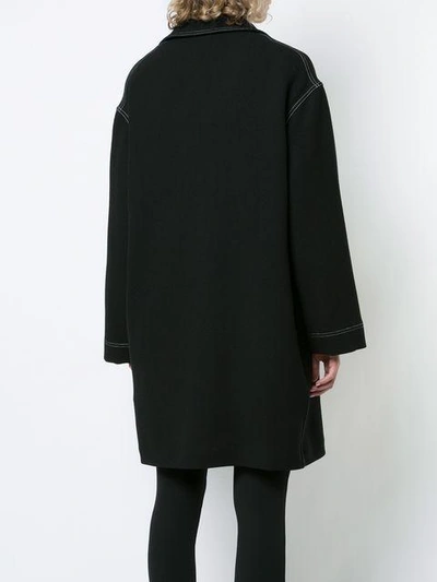 Shop By. Bonnie Young Contrast Trimmed Oversized Coat