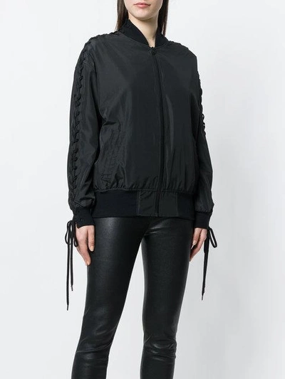 Shop A.f.vandevorst Zipped Bomber Jacket In Black