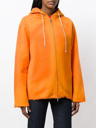 Shop Golden Goose Deluxe Brand Hooded Zipped Jacket - Yellow In Yellow & Orange