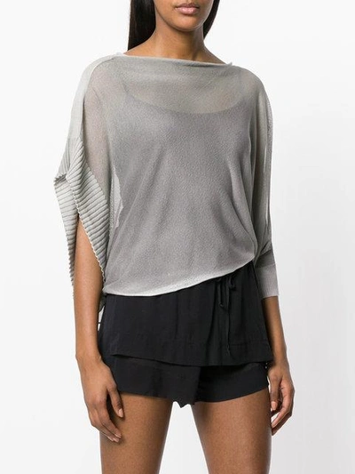 Shop Lost & Found Ria Dunn Single Sleeve Knit Top - Grey