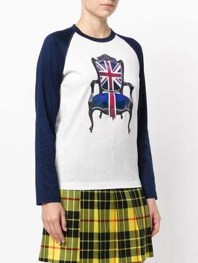 Shop Junya Watanabe Langarmshirt Mit Print In White