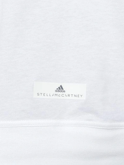 Shop Adidas By Stella Mccartney Mesh-panelled Top - White
