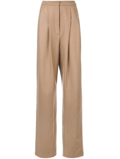 Shop Tamuna Ingorokva Barbara Tailored Trousers - Brown