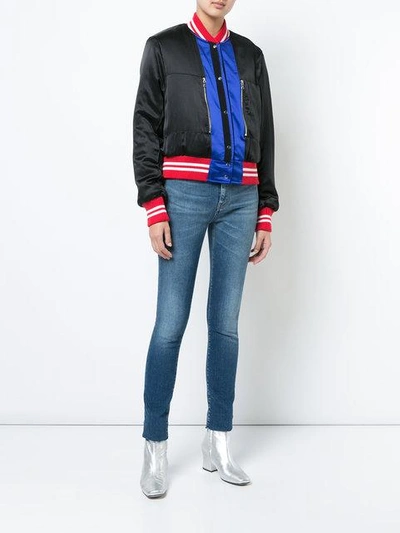 Shop Amiri Varsity Baseball Jacket In Blue