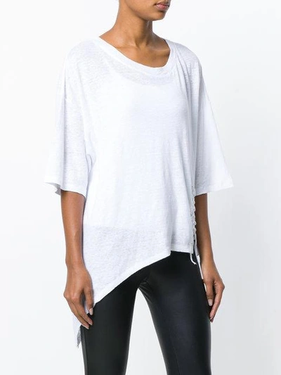 Shop Iro Asymmetric T In White