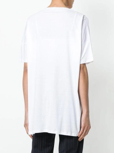Shop Album Di Famiglia Oversized T-shirt In White