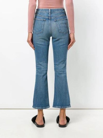 Shop Alexander Wang T Classic Cropped Denim Jeans In Blue