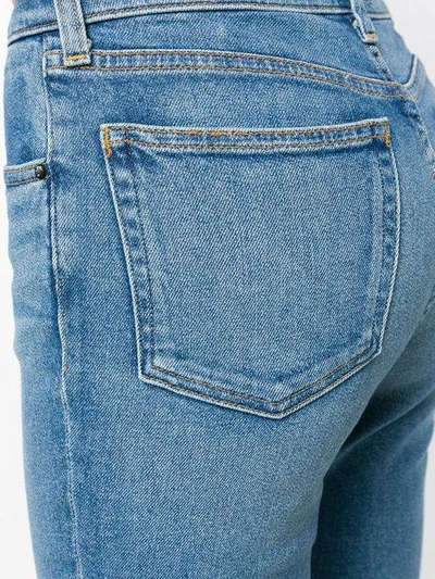 Shop Alexander Wang T Classic Cropped Denim Jeans In Blue
