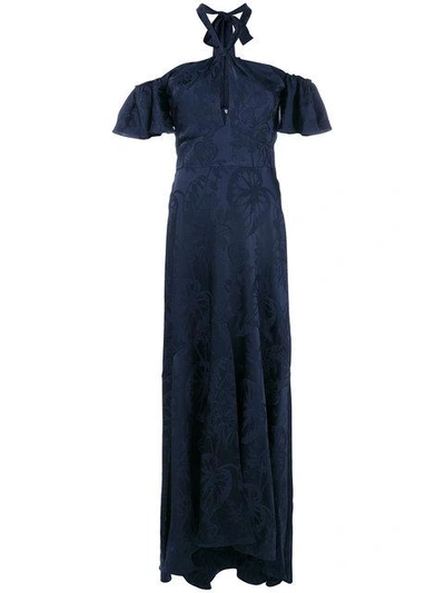 Shop Temperley London Orbit Dress - Blue