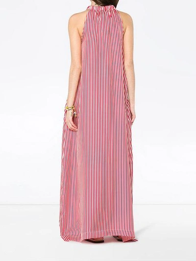 Shop Paper London Ipanema Silk Striped Dress