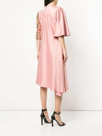 Shop Pose Arazzi Asymmetric Printed Ruffle Dress - Pink