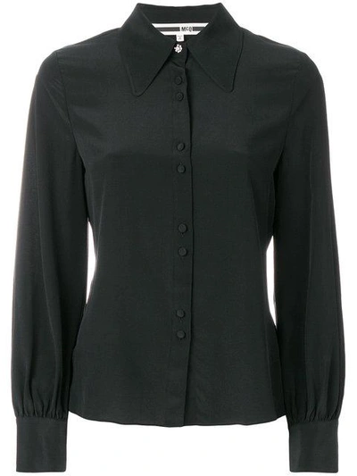 Shop Mcq By Alexander Mcqueen Mcq Alexander Mcqueen Front Button Shirt - Black