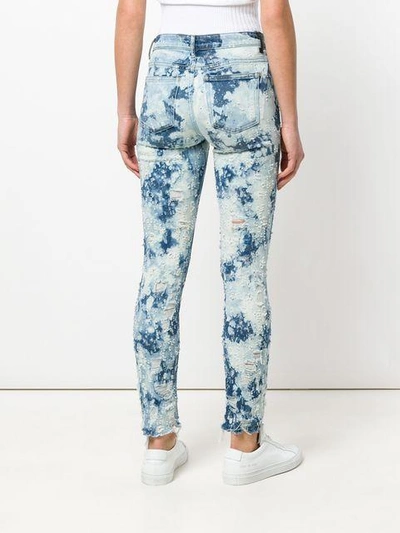 Shop Alexander Wang Bleached Skinny Jeans In Blue