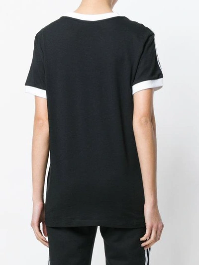 Adidas Originals Adidas Women's Originals 3-stripes T-shirt In Black Size Small 100% Cotton In Black