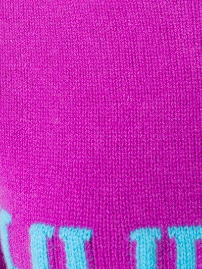 Shop Alberta Ferretti Thursday Intarsia Jumper - Pink